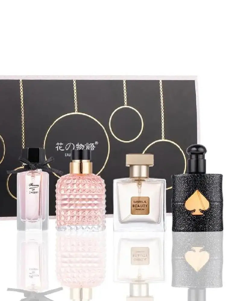 FloralVerse 4-in-1 Perfume Gift Box: Fresh, Long-Lasting &Delicate FloralFragrance Collection