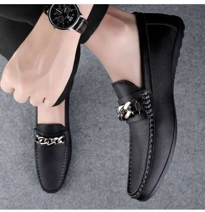Simple Atmosphere, Non-Slip and Wear-Resistant, High-Quality Lazy One-Pedal, Light and Breathable Loafers
