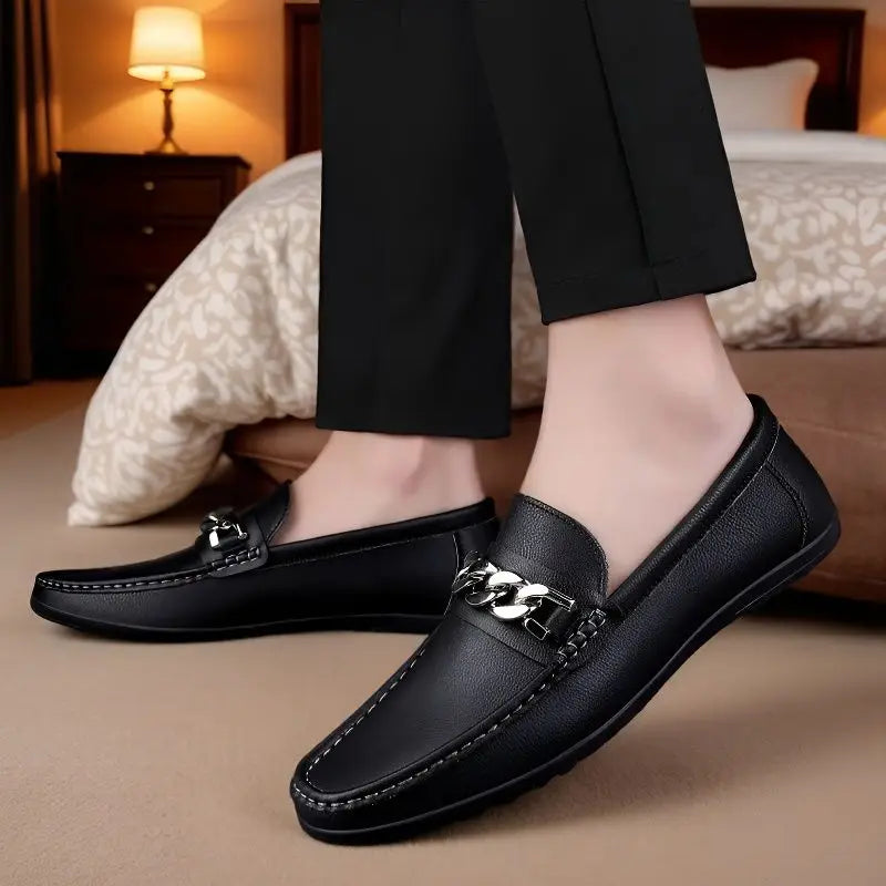 Simple Atmosphere, Non-Slip and Wear-Resistant, High-Quality Lazy One-Pedal, Light and Breathable Loafers