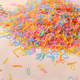 500/1000/2000pcs Girls Colourful Disposable Rubber Band Hair Ties Headband Children Ponytail Holder Bands Kids Hair Accessories