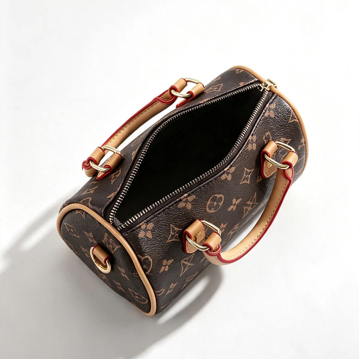 Old Money Vintage All-over Print Boston Bag Lightweight Geometric Top Handle Bag Crossbody Bag Daily Commuting Shoulder Bag