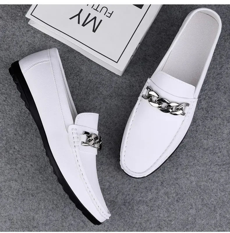 Simple Atmosphere, Non-Slip and Wear-Resistant, High-Quality Lazy One-Pedal, Light and Breathable Loafers