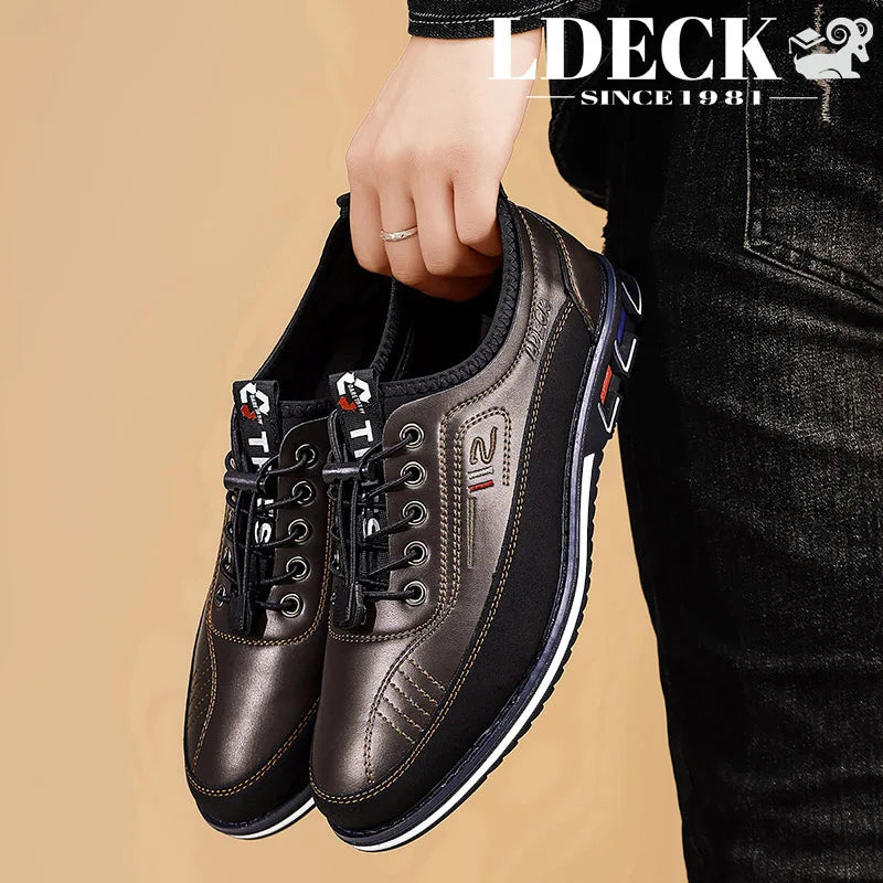 Men's Low Top Loafers Black Yellow Grey Brown Slip On Non Slip Sole Lightweight Comfortable Daily Shoes