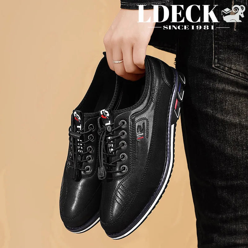 Men's Low Top Loafers Black Yellow Grey Brown Slip On Non Slip Sole Lightweight Comfortable Daily Shoes