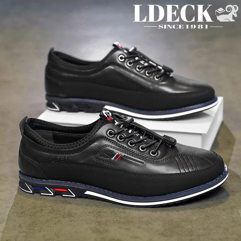 Men's Low Top Loafers Black Yellow Grey Brown Slip On Non Slip Sole Lightweight Comfortable Daily Shoes