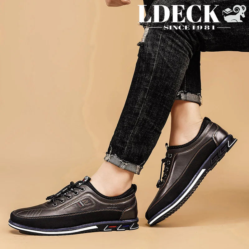 Men's Low Top Loafers Black Yellow Grey Brown Slip On Non Slip Sole Lightweight Comfortable Daily Shoes