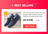 Men's Casual Sneakers Summer Breathable Canvas Lightweight Soft Sole Affordable Free Shipping Shoes