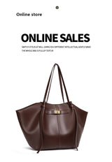 Lightweight Large Capacity 2025 New Bat-Shaped High Street Handbag European and American Style Trendy Single Shoulder Crossbody