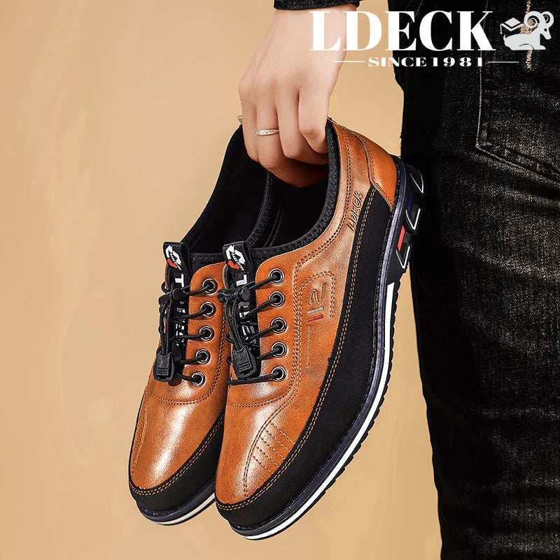 Men's Low Top Loafers Black Yellow Grey Brown Slip On Non Slip Sole Lightweight Comfortable Daily Shoes