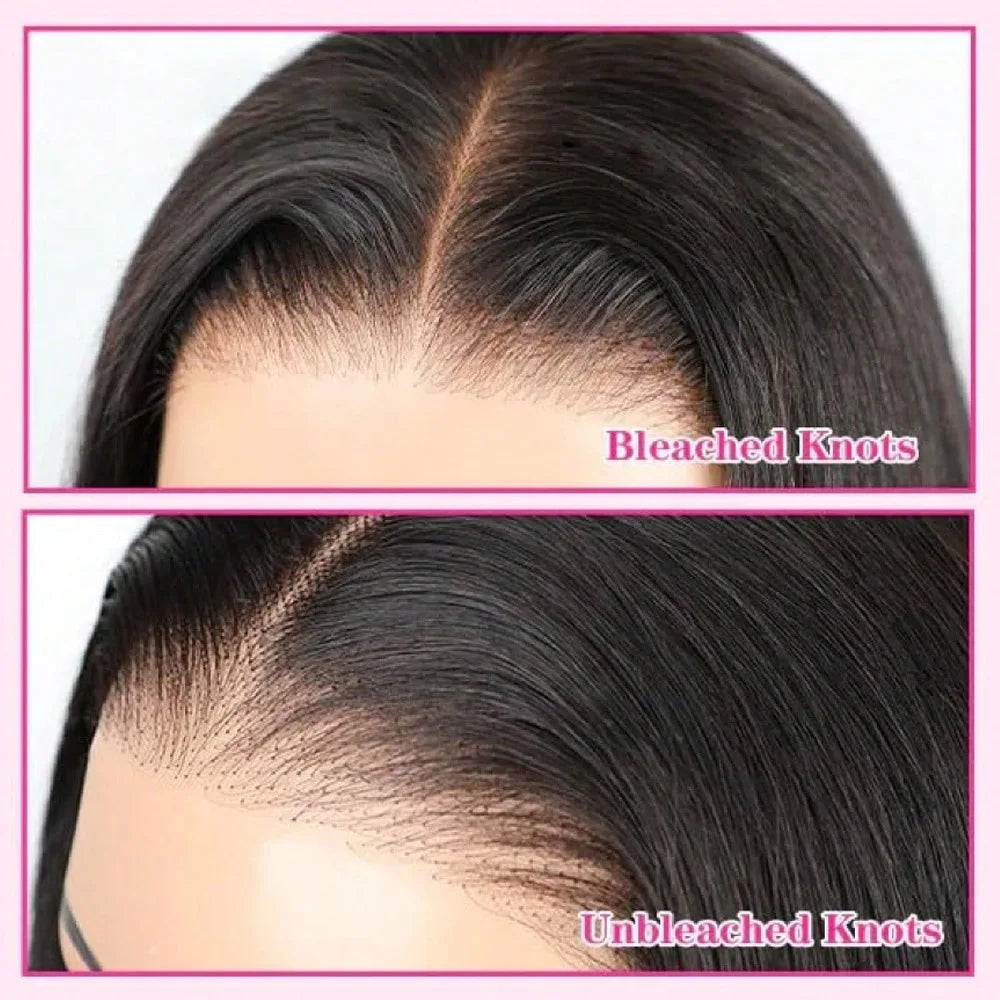 40 42 Inch 250 Density Frontal Wig For Black Women Brazilian Wigs Human Hair 5x5 Bone Straight HD Transparent Lace Front Wigs