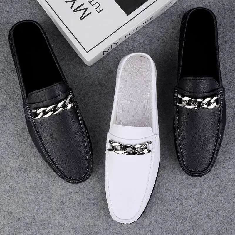 Simple Atmosphere, Non-Slip and Wear-Resistant, High-Quality Lazy One-Pedal, Light and Breathable Loafers