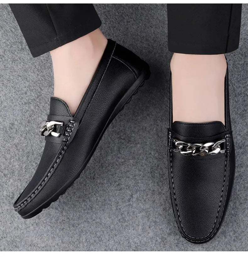 Simple Atmosphere, Non-Slip and Wear-Resistant, High-Quality Lazy One-Pedal, Light and Breathable Loafers
