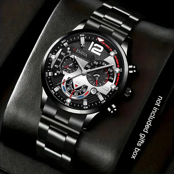 Fashionable Men's Watches, Luxurious Quartz Watches, Calendar Clocks, Men's Business Leisure Watches