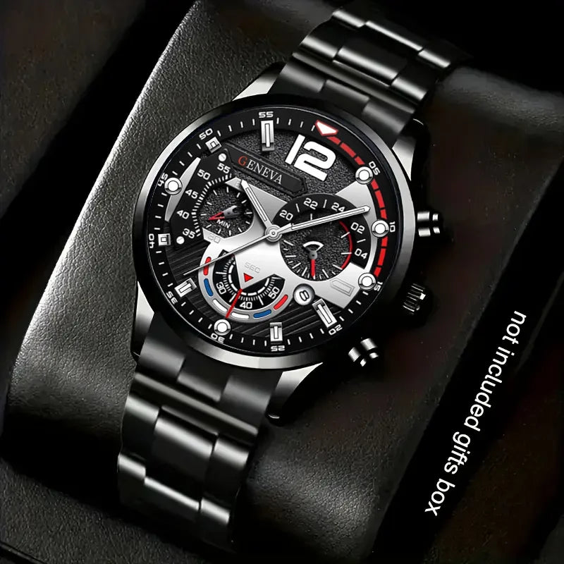 Fashionable Men's Watches, Luxurious Quartz Watches, Calendar Clocks, Men's Business Leisure Watches