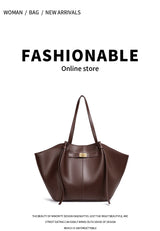 Lightweight Large Capacity 2025 New Bat-Shaped High Street Handbag European and American Style Trendy Single Shoulder Crossbody