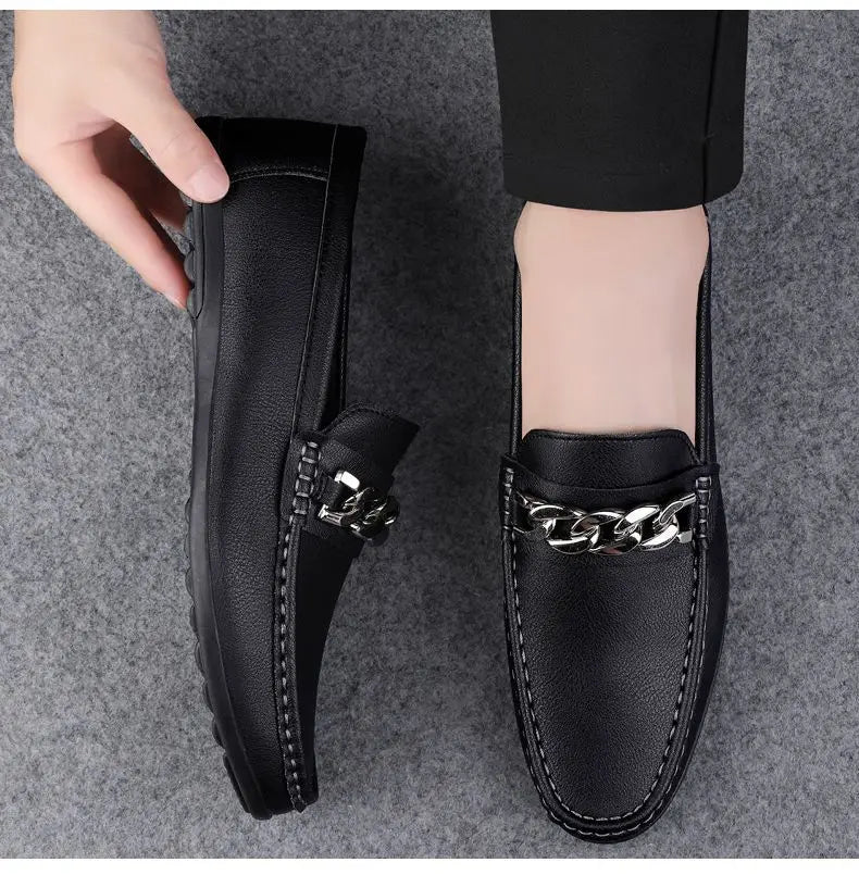 Simple Atmosphere, Non-Slip and Wear-Resistant, High-Quality Lazy One-Pedal, Light and Breathable Loafers