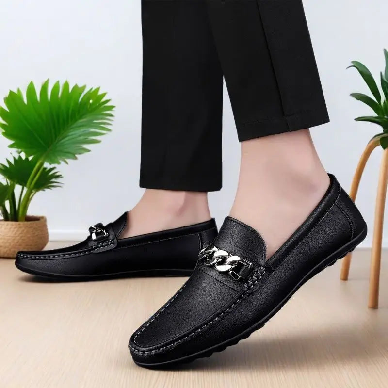 Simple Atmosphere, Non-Slip and Wear-Resistant, High-Quality Lazy One-Pedal, Light and Breathable Loafers