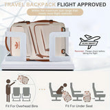 ZUOKEDISI Airlines Approved 15.6-inch Laptop Travel Backpack with Shoe Box and Luggage Strap, Hiking Backpack