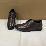 Men Dress Shoes Lace-Up Leather Shoes British Pointed Toe Office Oxford Shoes Wedding Party Flats Handmade Business Formal Shoe