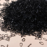 500/1000/2000pcs Girls Colourful Disposable Rubber Band Hair Ties Headband Children Ponytail Holder Bands Kids Hair Accessories