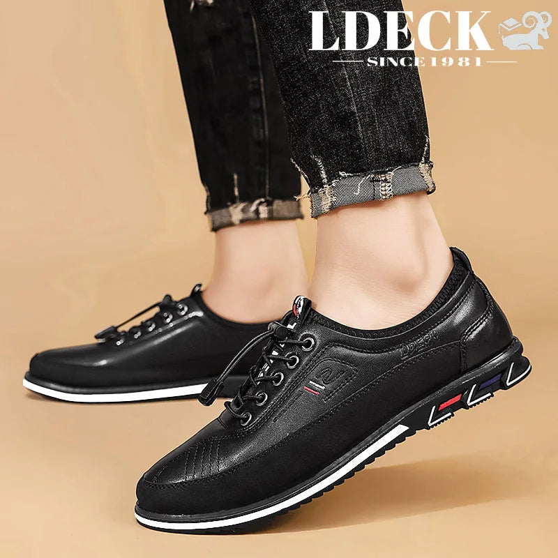 Men's Low Top Loafers Black Yellow Grey Brown Slip On Non Slip Sole Lightweight Comfortable Daily Shoes