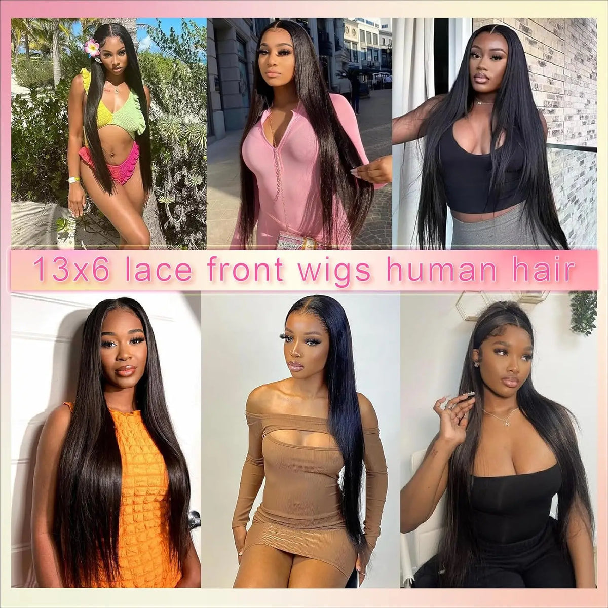 40 42 Inch Straight Human Hair Wigs 13x4 13x6 HD Lace Frontal Wigs For Women Glueless Bone Straight Lace Front Human Hair Wigs