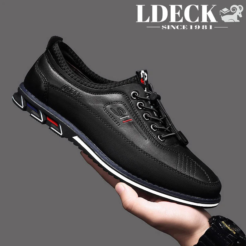 Men's Low Top Loafers Black Yellow Grey Brown Slip On Non Slip Sole Lightweight Comfortable Daily Shoes
