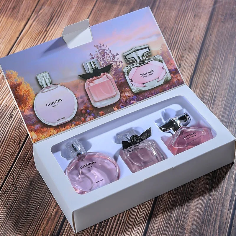 3x30ML Luxurious Feminine Perfume Elegant Sophisticated Fresh Soft Alluring Vibrant Long Lasting Captivating Refined Scent