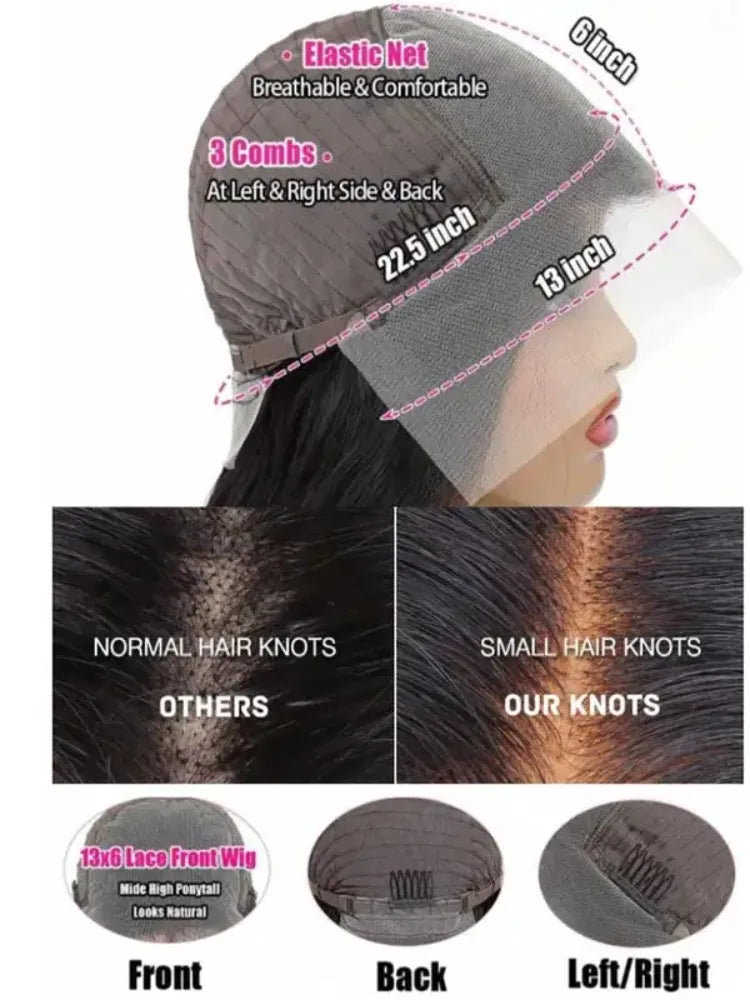 13x4 HD Lace Frontal Wig 13x4 Lace Front Human Hair Wigs For Black Women Body Wave Lace Front Wig Brazilian Hair Wig