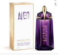 Mugler Alien Refillable Talisman Eau De Parfum 90ML With Original Gift Box Long Lasting Mysterious Jasmine Woody Amber Fragrance Women Perfume Faceted Purple Crystal Gold Cap Bottle Elegant Mystic Scent Night Party Holiday Gi