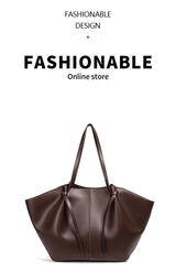 Lightweight Large Capacity 2025 New Bat-Shaped High Street Handbag European and American Style Trendy Single Shoulder Crossbody