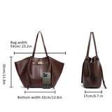Lightweight Large Capacity 2025 New Bat-Shaped High Street Handbag European and American Style Trendy Single Shoulder Crossbody