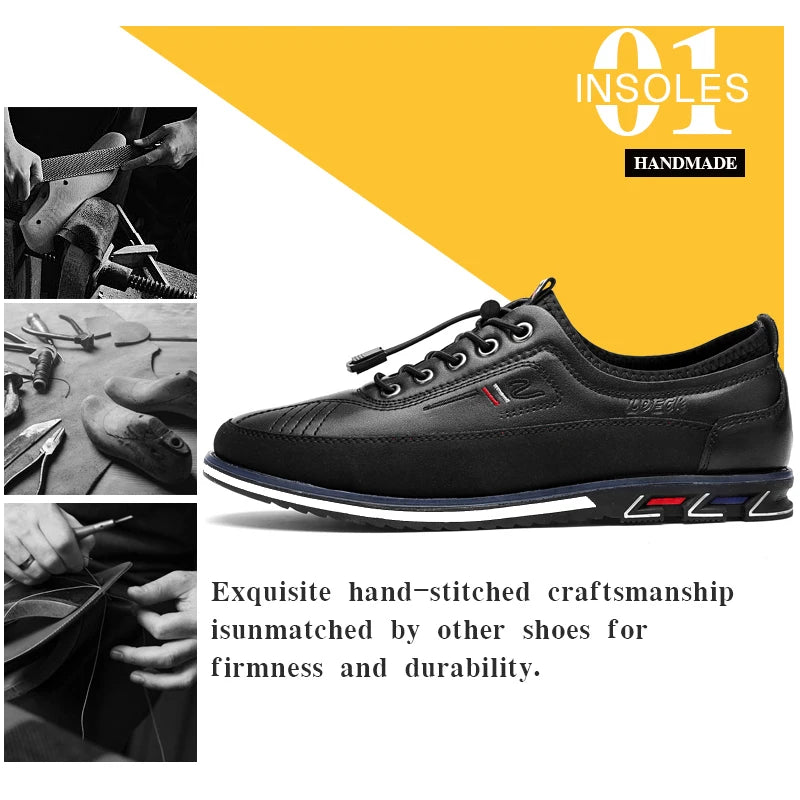 Men's Low Top Loafers Black Yellow Grey Brown Slip On Non Slip Sole Lightweight Comfortable Daily Shoes