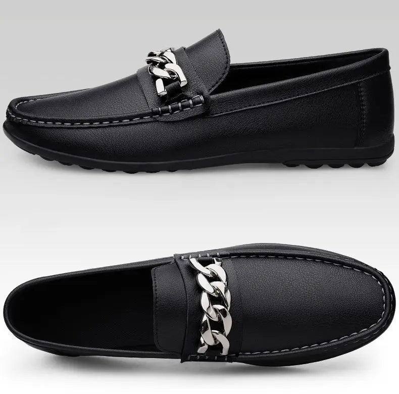 Simple Atmosphere, Non-Slip and Wear-Resistant, High-Quality Lazy One-Pedal, Light and Breathable Loafers