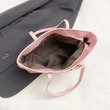 Fashion M Letter Print  Tote Bag PU Letter Pendant Large Capacity Handbag Water Resistant Shoulder Bag for Commuting Shopping