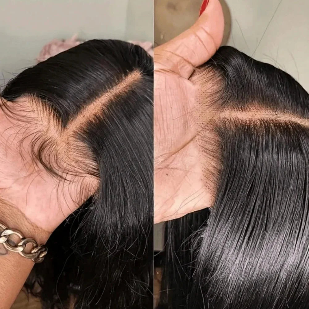40 42 Inch 250 Density Frontal Wig For Black Women Brazilian Wigs Human Hair 5x5 Bone Straight HD Transparent Lace Front Wigs