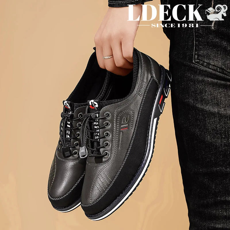 Men's Low Top Loafers Black Yellow Grey Brown Slip On Non Slip Sole Lightweight Comfortable Daily Shoes