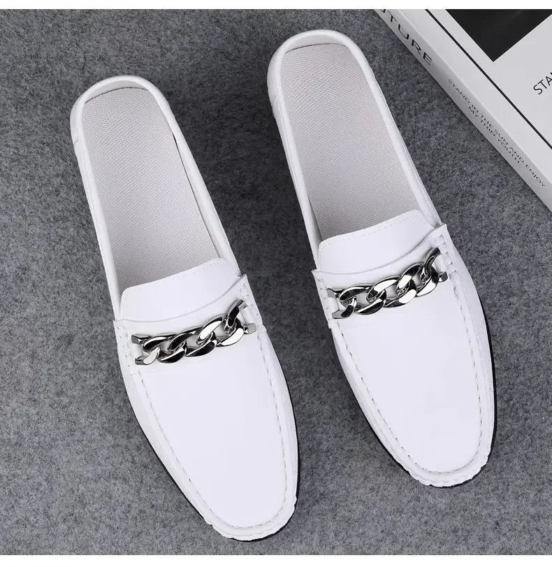 Simple Atmosphere, Non-Slip and Wear-Resistant, High-Quality Lazy One-Pedal, Light and Breathable Loafers