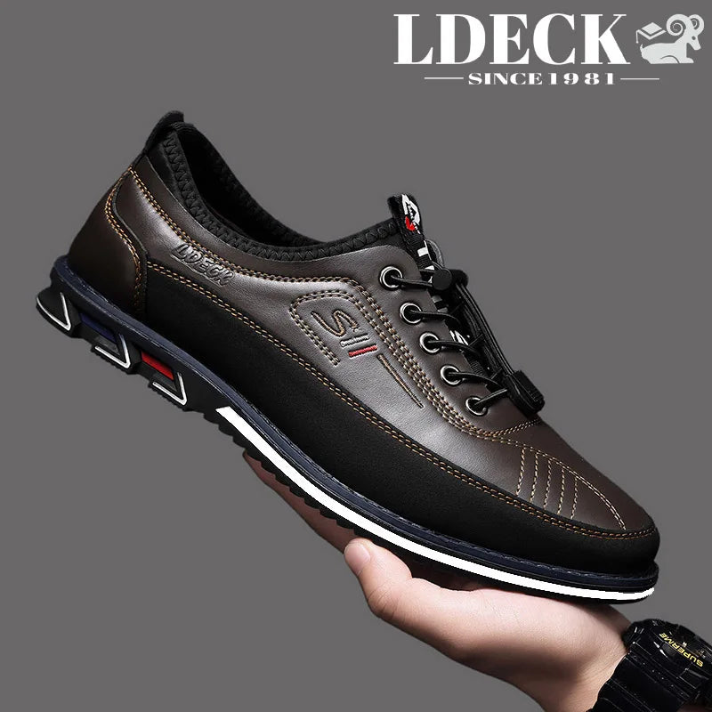 Men's Low Top Loafers Black Yellow Grey Brown Slip On Non Slip Sole Lightweight Comfortable Daily Shoes