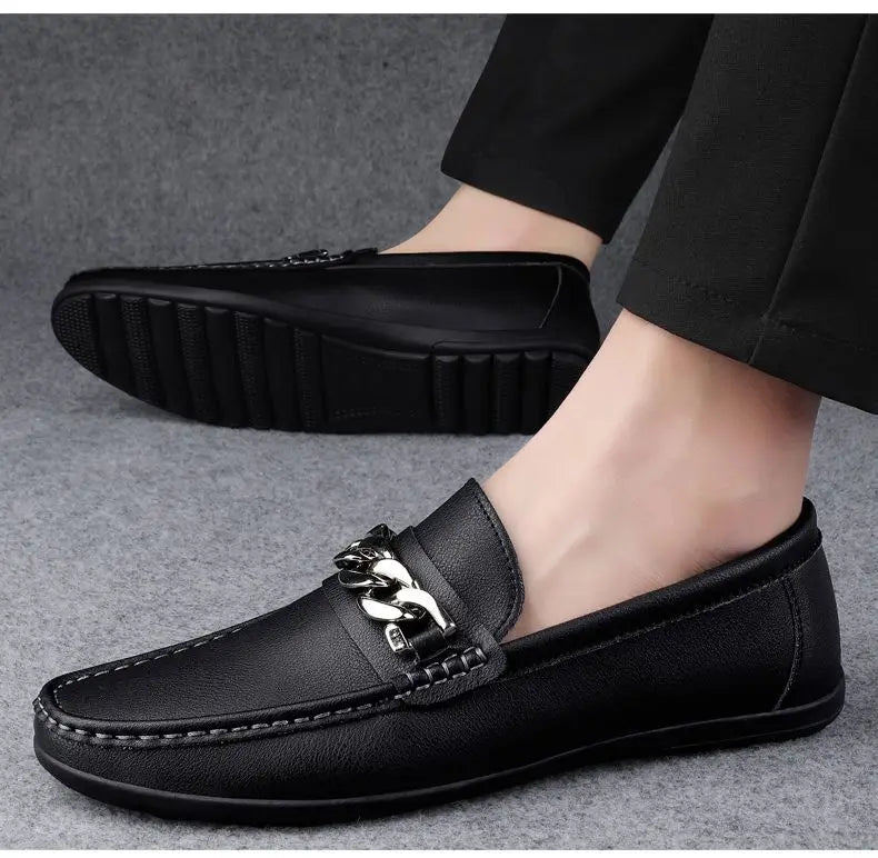 Simple Atmosphere, Non-Slip and Wear-Resistant, High-Quality Lazy One-Pedal, Light and Breathable Loafers